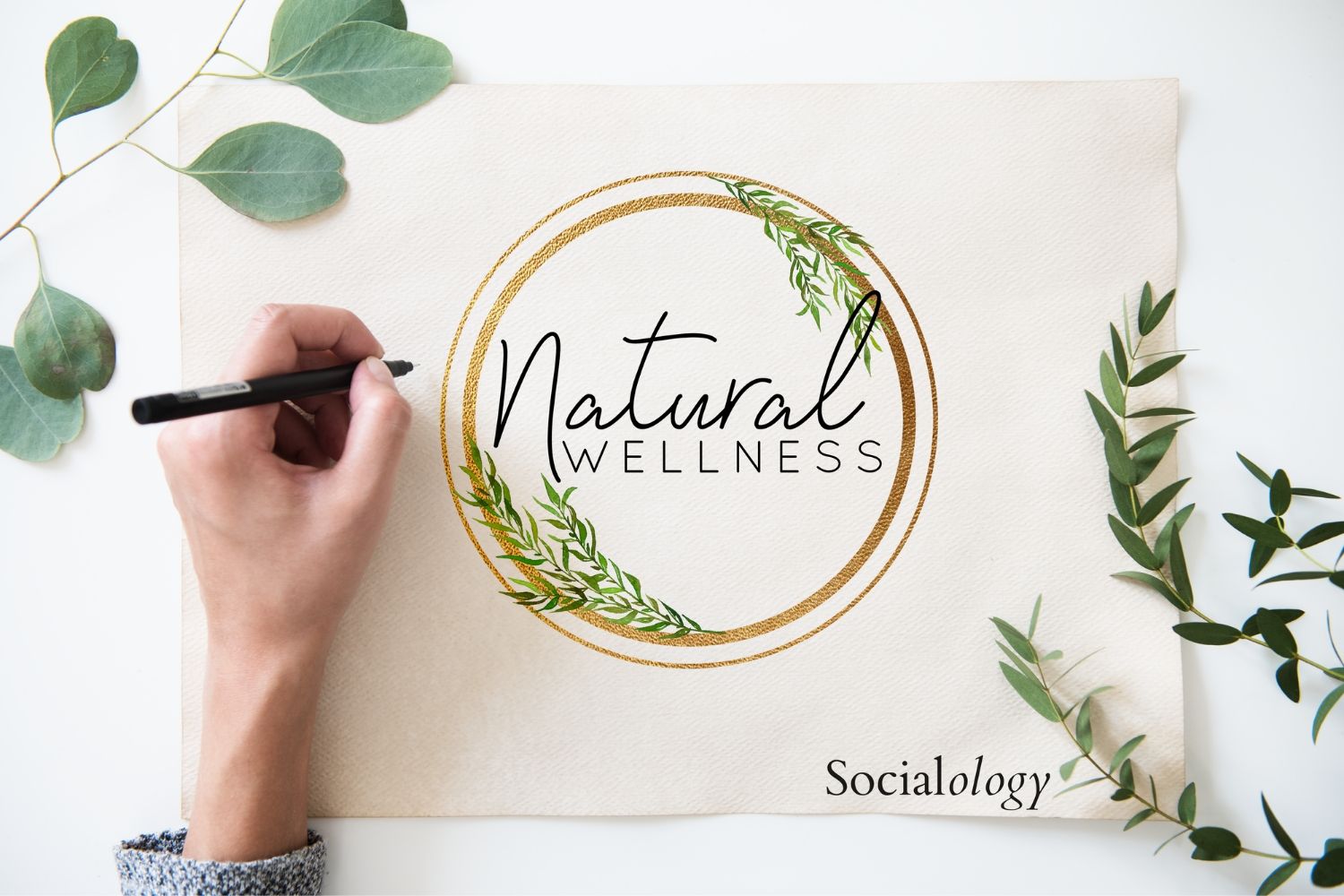 natural wellness company logo design and branding marketing online